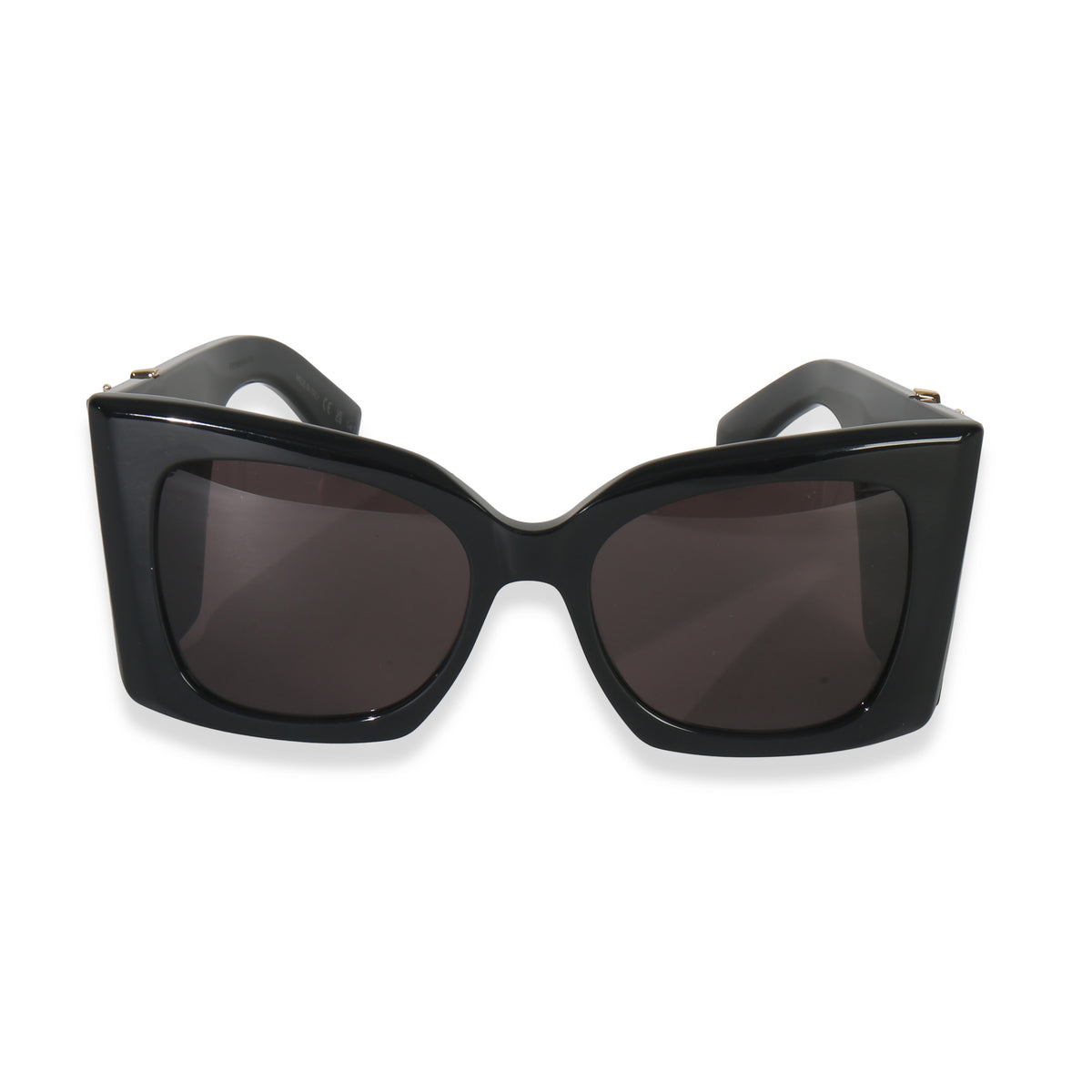 Black Acetate Blaze Monogram Oversized Sunglasses