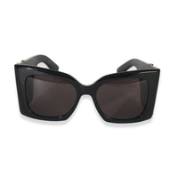 Black Acetate Blaze Monogram Oversized Sunglasses