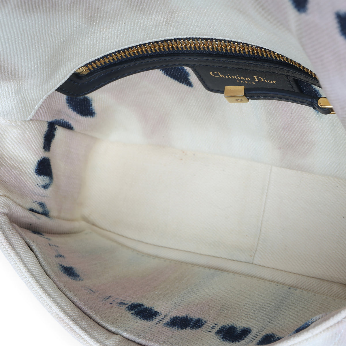 Christian Dior Multicolor Tie Dye Denim Cannage Small Caro Chain Bag Handbag ad1