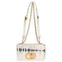 Christian Dior Multicolor Tie Dye Denim Cannage Small Caro Handbag av