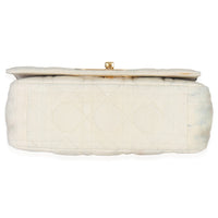 Christian Dior Multicolor Tie Dye Denim Cannage Small Caro Handbag stamp