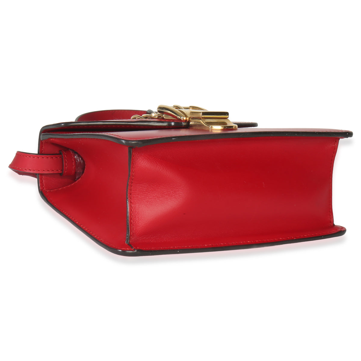 Gucci Red Calfskin Mini Sylvie Top Handle Handbag av