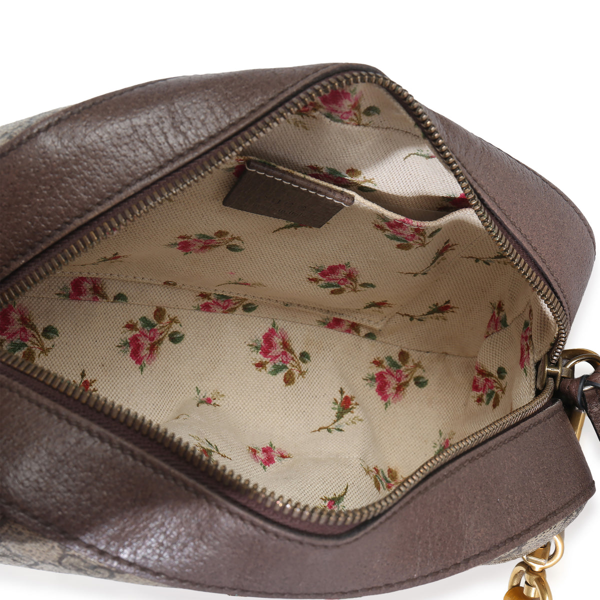 Gucci Beige Ebony GG Supreme Canvas Neo Vintage Messenger Bag Handbag ad1