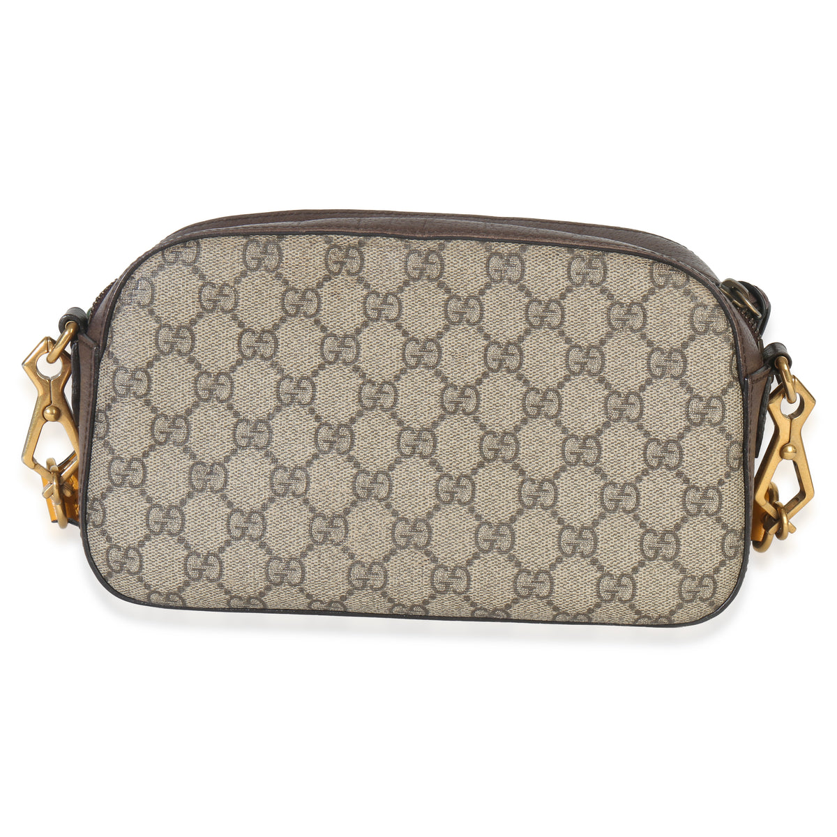 Gucci Beige Ebony GG Supreme Canvas Neo Vintage Messenger Bag Handbag bv