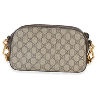 Gucci Beige Ebony GG Supreme Canvas Neo Vintage Messenger Bag Handbag bv