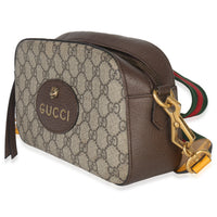 Gucci Beige Ebony GG Supreme Canvas Neo Vintage Messenger Bag Handbag sv
