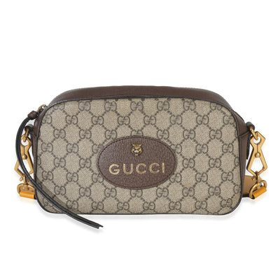 Beige Ebony GG Supreme Canvas Neo Vintage Messenger Bag