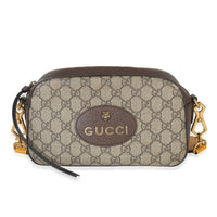 Beige Ebony GG Supreme Canvas Neo Vintage Messenger Bag