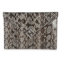 Fendi Multicolor Python FF Small Busta Pouch Handbag fv