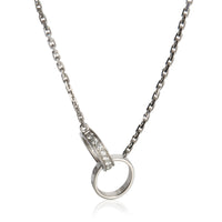 White Gold Diamond Love Necklace