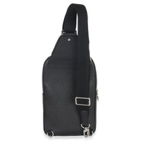 Louis Vuitton Black Taiga Avenue Sling Bag Handbag bv