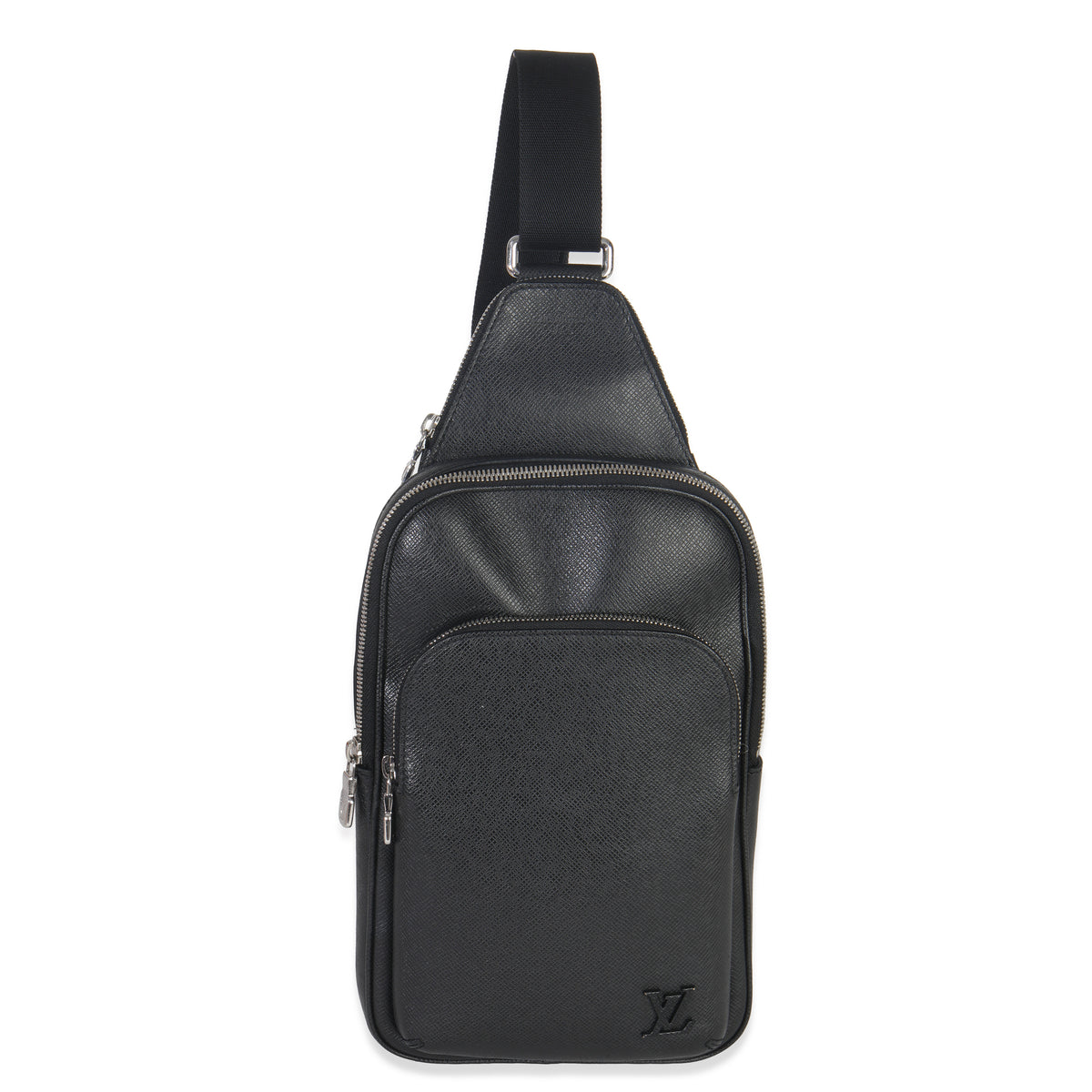 Louis Vuitton Black Taiga Avenue Sling Bag Handbag fv