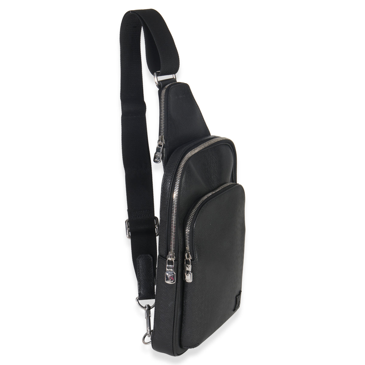 Louis Vuitton Black Taiga Avenue Sling Bag Handbag pv