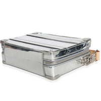 Louis Vuitton Silver Monogram Miroir Handle Trunk Bag Handbag clasp