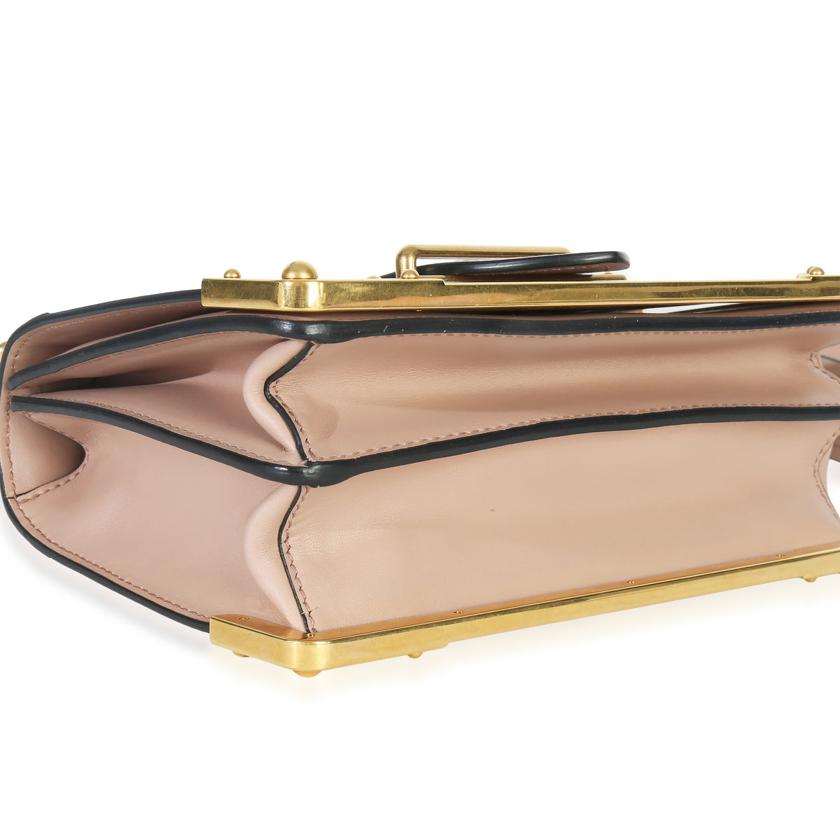 Prada Cammeo City Calfskin Saffiano Cahier Bag Handbag clasp