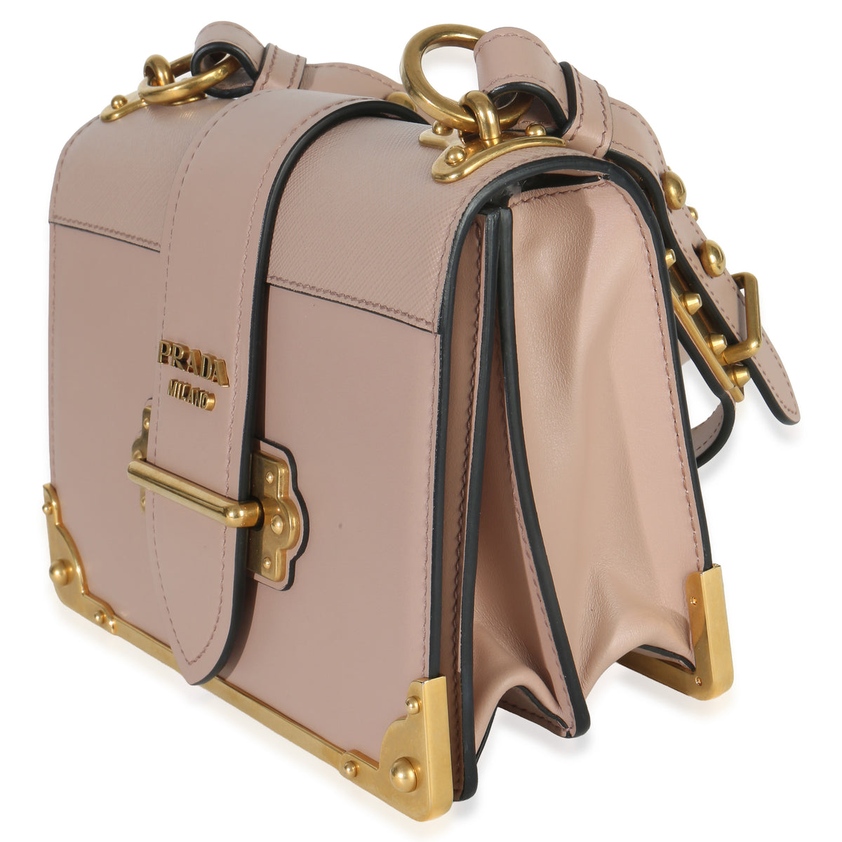 Prada Cammeo City Calfskin Saffiano Cahier Bag Handbag pv