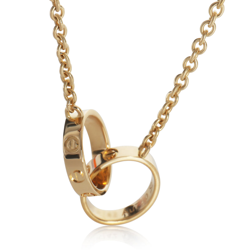Yellow Gold  Love Necklace