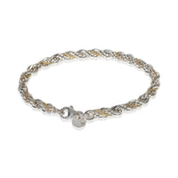 Yellow Gold & Sterling Silver  Rope Bracelet