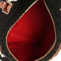 Louis Vuitton Black Monogram Teddy Fleece Speedy Bandouliere 25 Handbag ad1