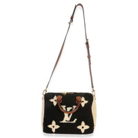 Louis Vuitton Black Monogram Teddy Fleece Speedy Bandouliere 25 Handbag av