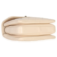 Chanel 25C Beige Quilted Lambskin Small Trendy Flap Bag Handbag clasp
