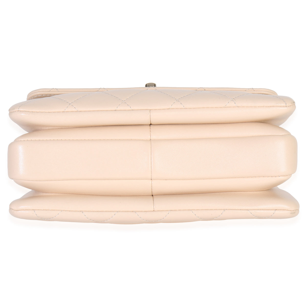 Chanel 25C Beige Quilted Lambskin Small Trendy Flap Bag Handbag stamp