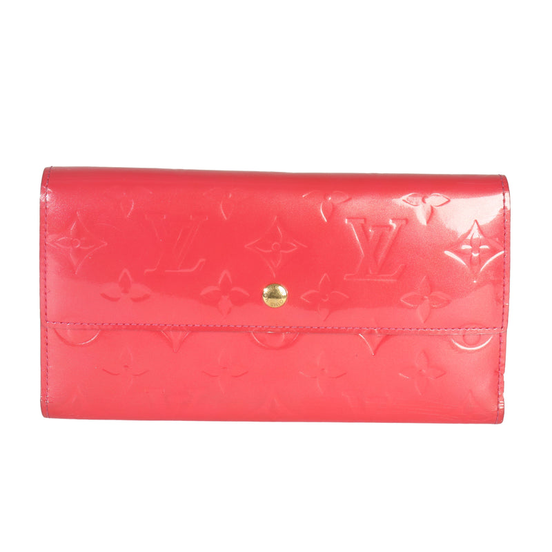 Rose Pop Monogram Vernis Sarah Wallet