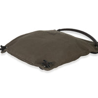 Hermès Kaki Ebene Herringbone Canvas Swift Maline Bag clasp