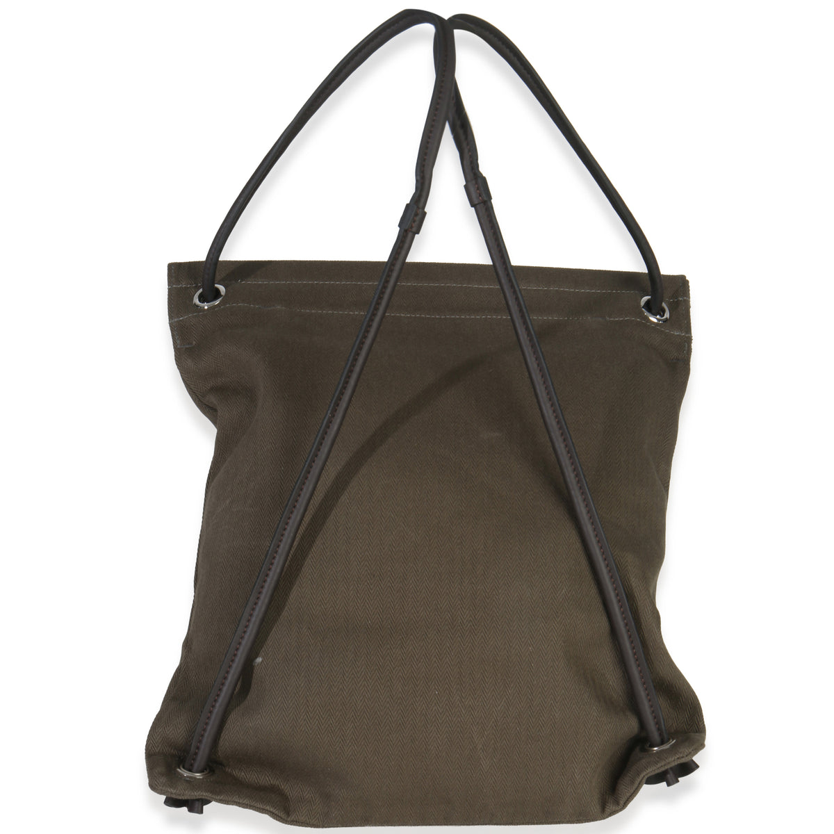 Kaki Ebene Herringbone Canvas Swift Maline Bag