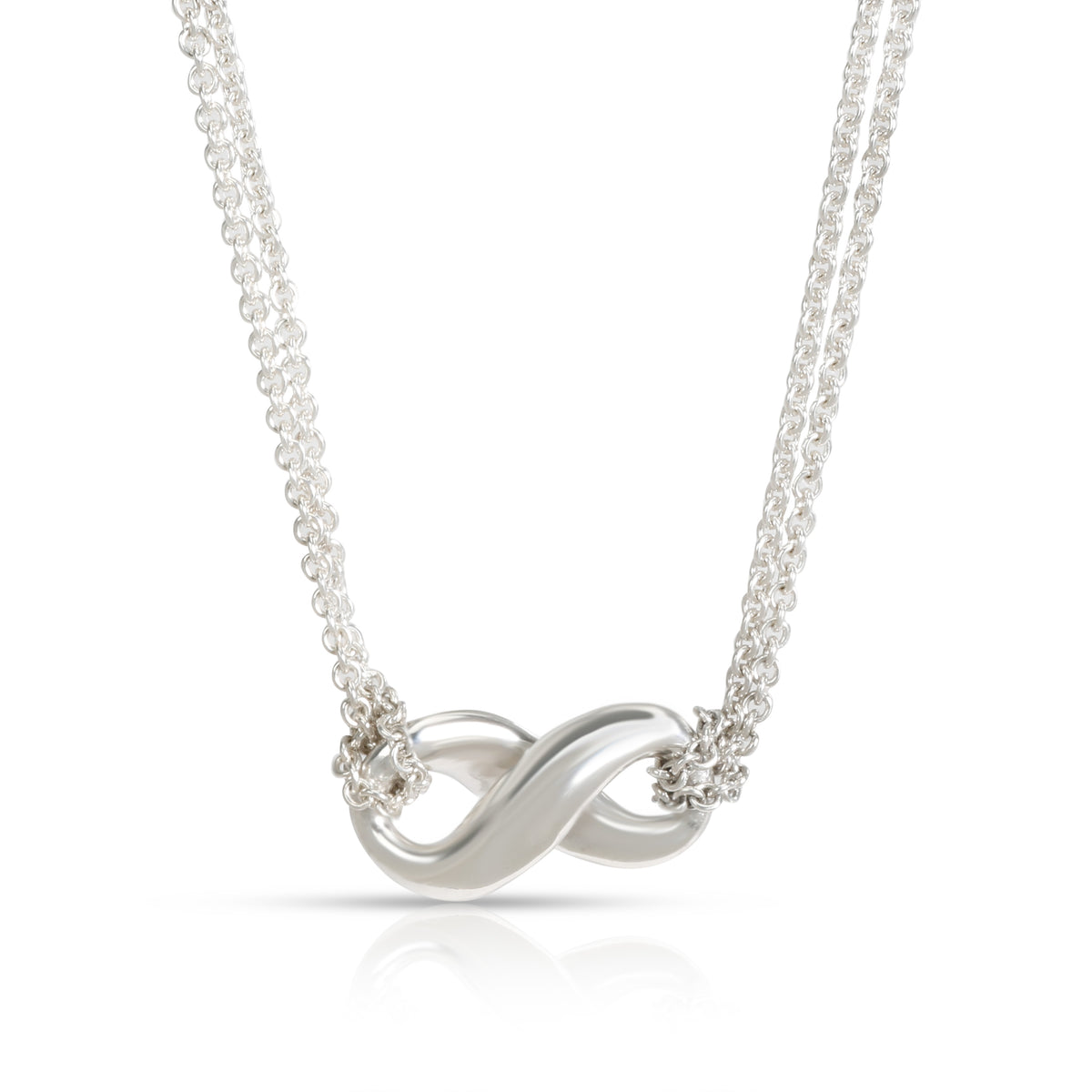 Sterling Silver  Infinity Necklace