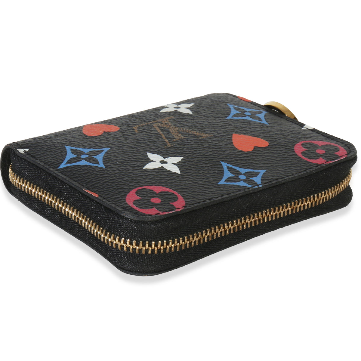 Black Multicolor Monogram Canvas Game On Zippy Coin Purse