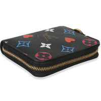 Black Multicolor Monogram Canvas Game On Zippy Coin Purse