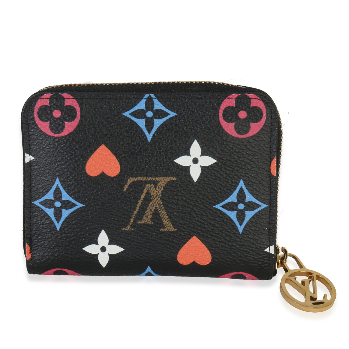 Black Multicolor Monogram Canvas Game On Zippy Coin Purse