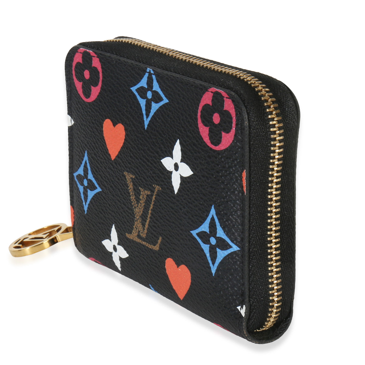 Black Multicolor Monogram Canvas Game On Zippy Coin Purse