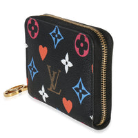 Black Multicolor Monogram Canvas Game On Zippy Coin Purse