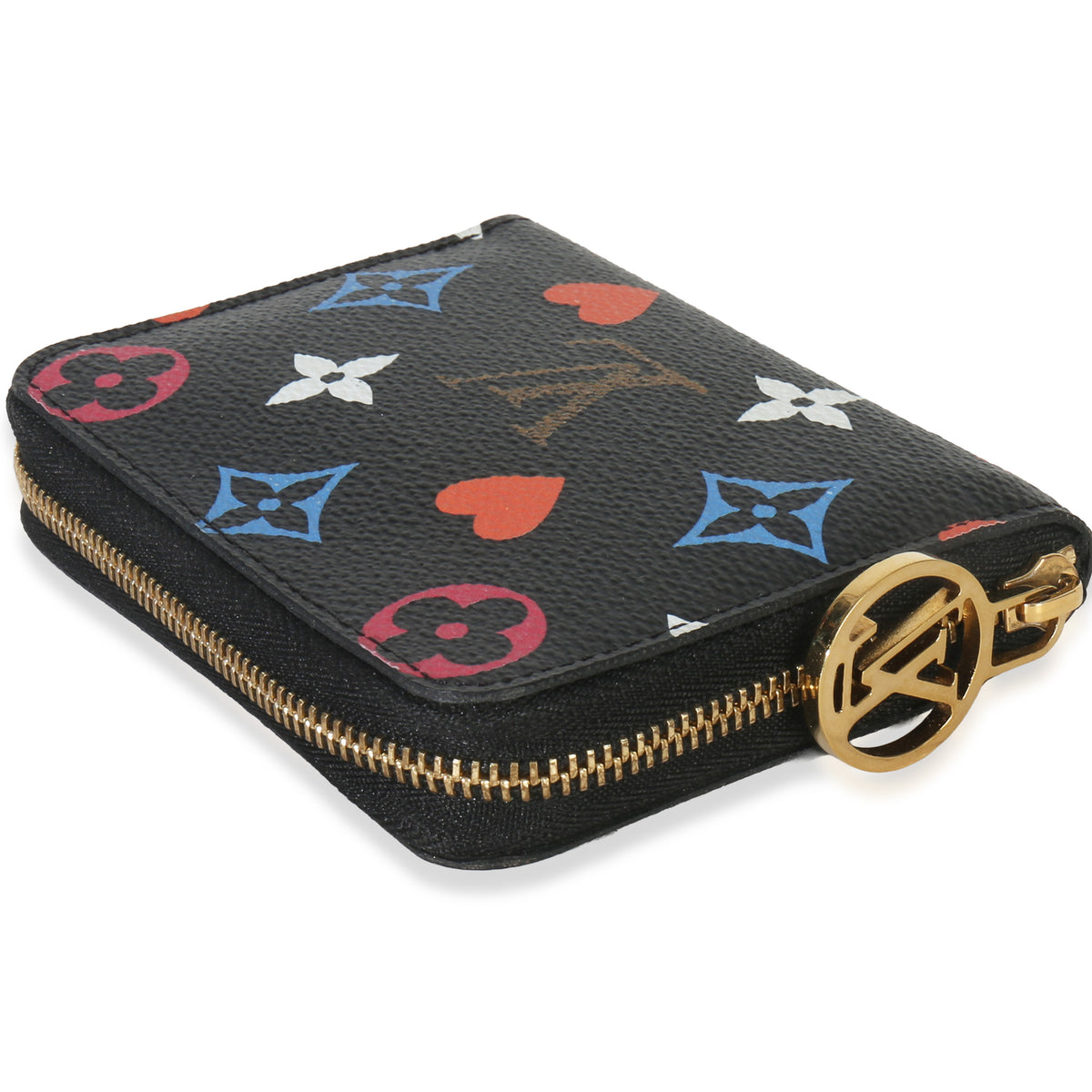 Black Multicolor Monogram Canvas Game On Zippy Coin Purse
