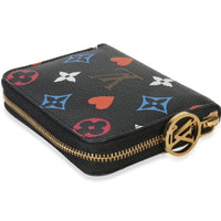 Black Multicolor Monogram Canvas Game On Zippy Coin Purse