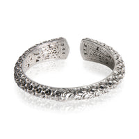 Sterling Silver Diamond Naga Cuff Bracelet