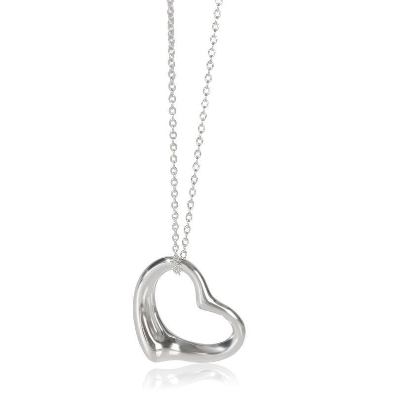 Sterling Silver  Elsa Peretti 27mm Open Heart Pendant
