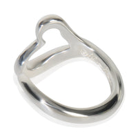 Tiffany & Co. Sterling Silver  Elsa Peretti Open Heart Ring pv