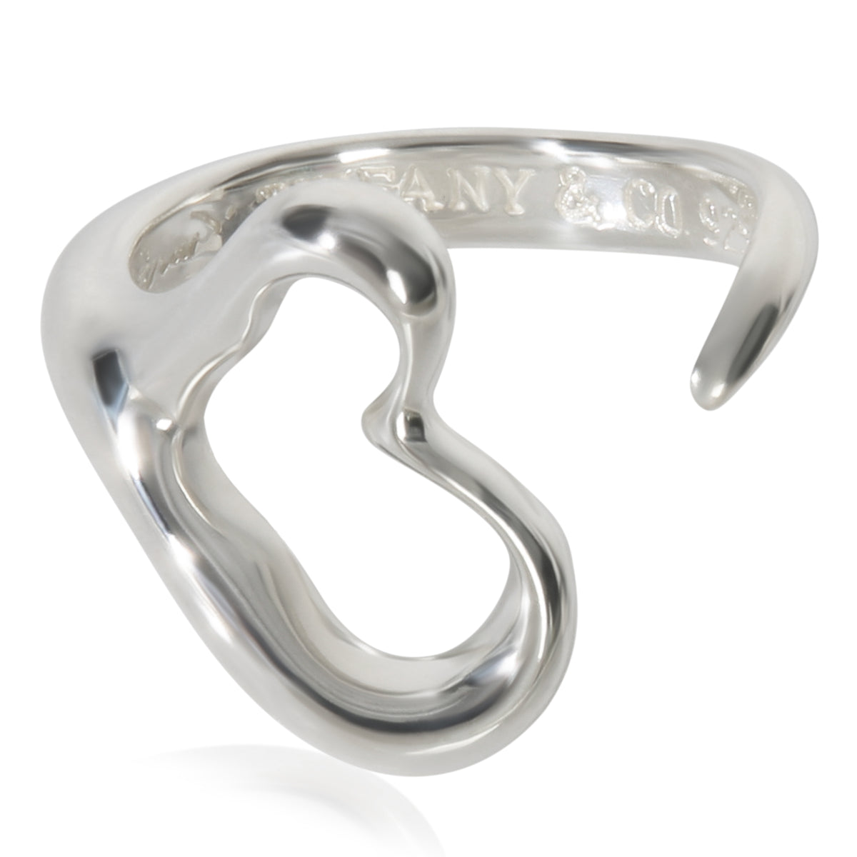 Sterling Silver  Elsa Peretti Open Heart Ring