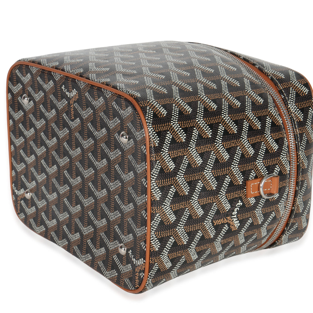 Goyard Gold Black ine Canvas Muse Vanity Case Handbag box