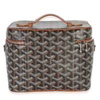 Goyard Gold Black ine Canvas Muse Vanity Case Handbag bv