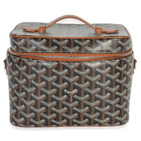 Goyard Gold Black ine Canvas Muse Vanity Case Handbag fv