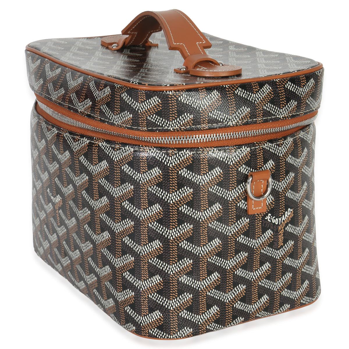 Goyard Gold Black ine Canvas Muse Vanity Case Handbag pv