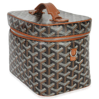 Goyard Gold Black ine Canvas Muse Vanity Case Handbag pv
