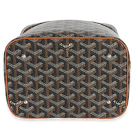 Goyard Gold Black ine Canvas Muse Vanity Case Handbag stamp