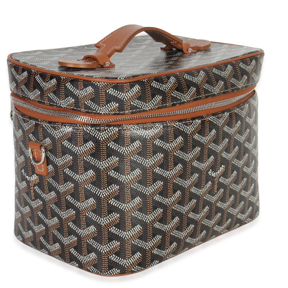 Goyard Gold Black ine Canvas Muse Vanity Case Handbag sv