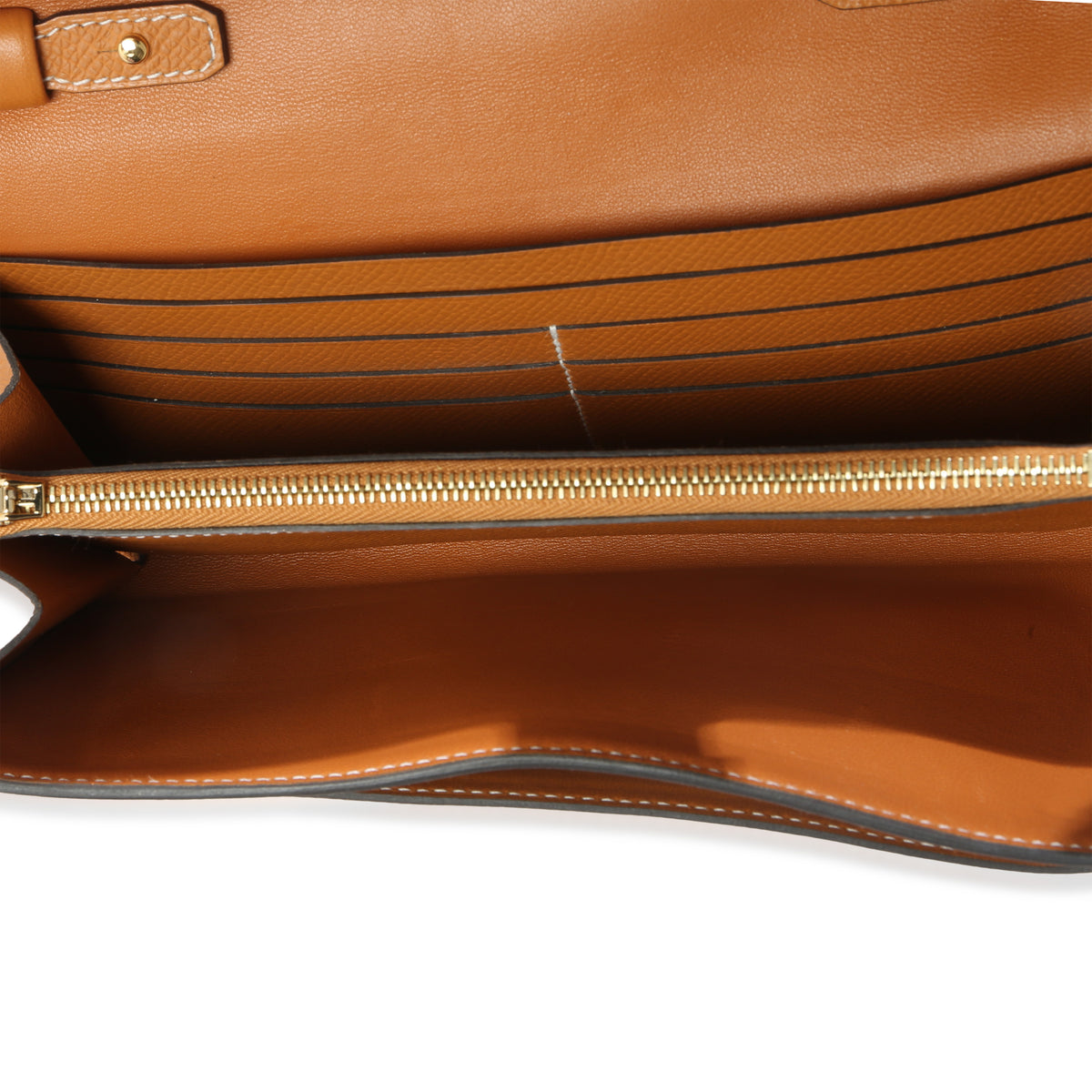 Hermès Toffee Epsom Constance Long Wallet To Go GHW Handbag ad1
