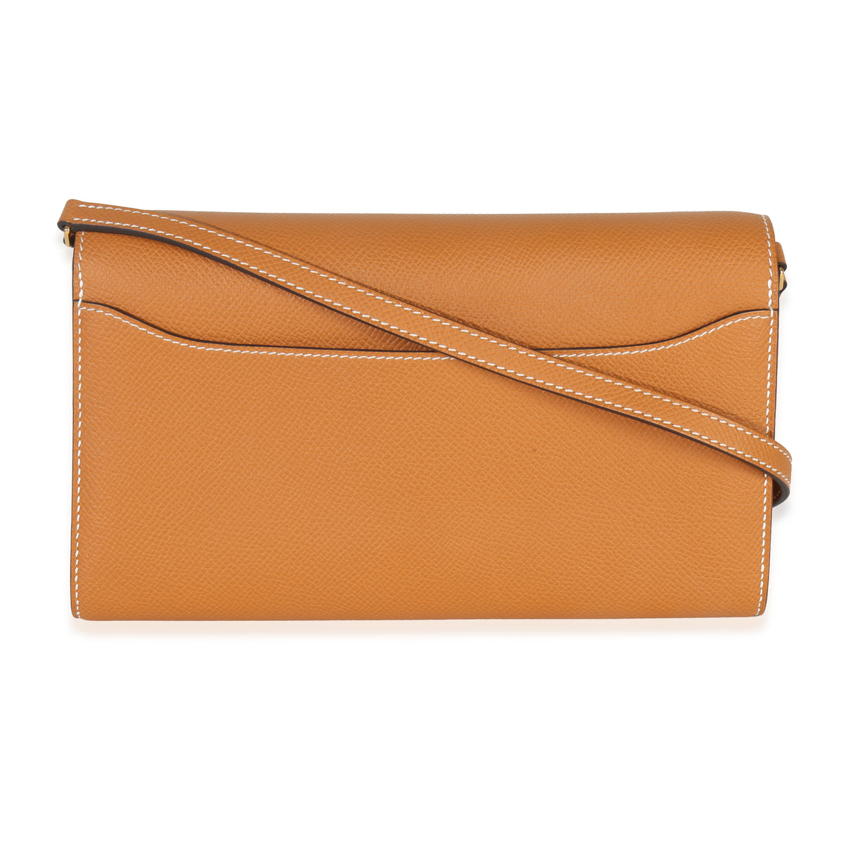Hermès Toffee Epsom Constance Long Wallet To Go GHW Handbag bv